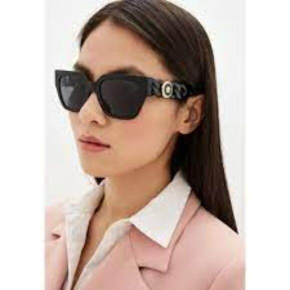 NEW Versace VE4409 GB1/87 Black Gray Square Women Square Sunglasses - Picture 11 of 13